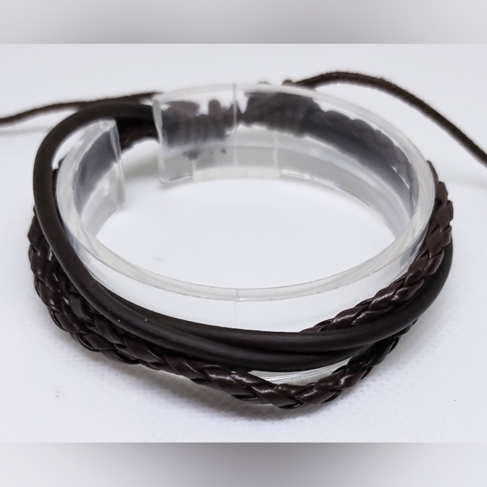 Men's‎ Brown Leather Bracelet f18
